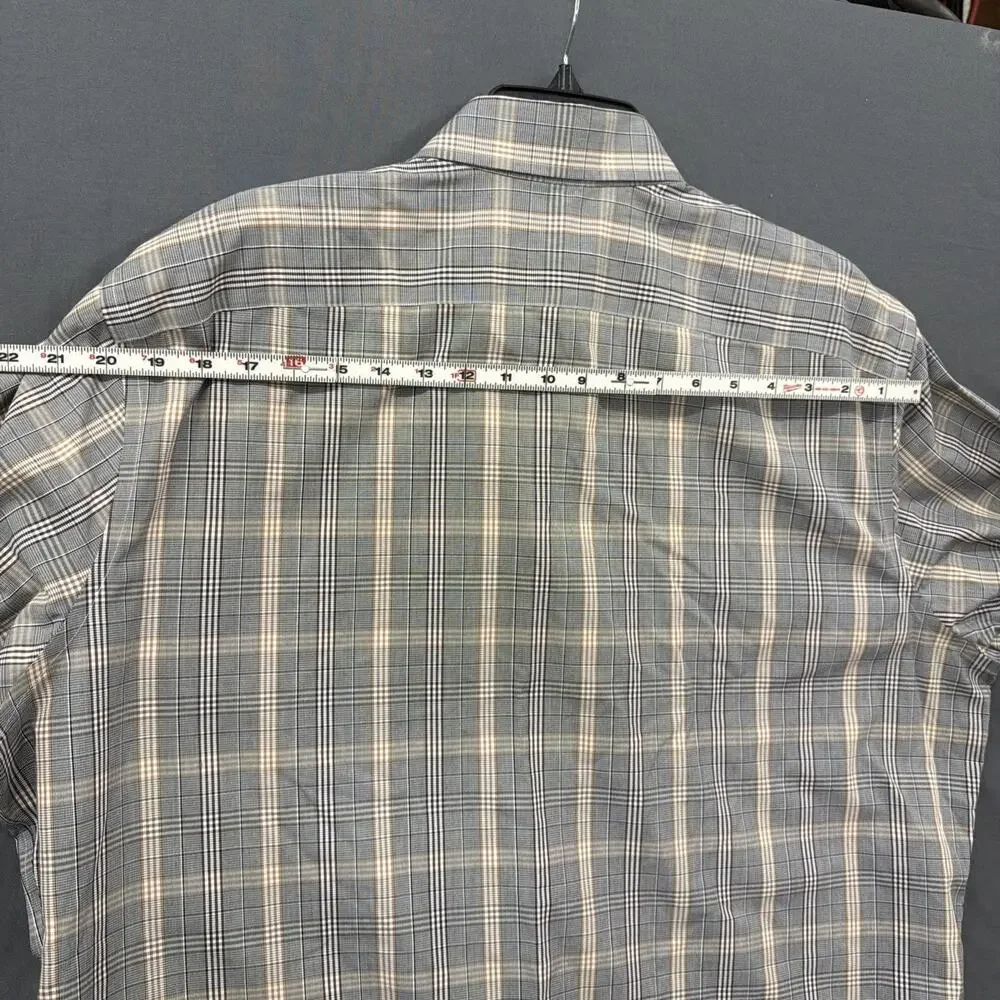 Banana Republic Slim Fit Mens XXL Gingham Button Down Shirt Long Sleeve